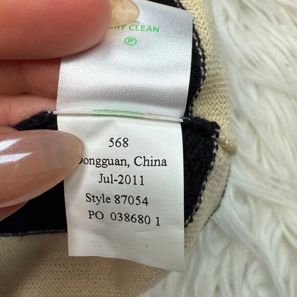 Lilly Pulitzer Connie Merino Wool Sweater Dress Black Size M Long Sleeve Classic - Picture 9 of 16